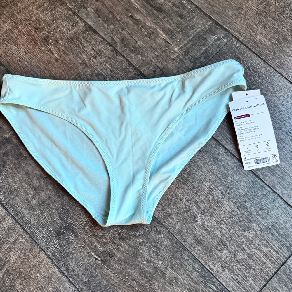 NWT Athleta Women’s Hipster Blue Swim Bottoms Size M